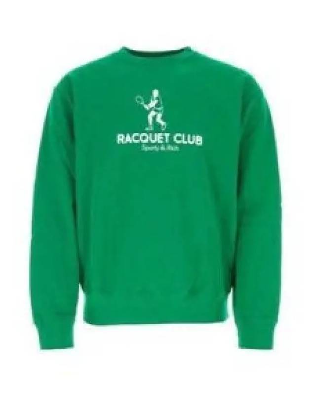 Racquet Club Crew Neck Sweatshirt Green - SPORTY & RICH - BALAAN 2