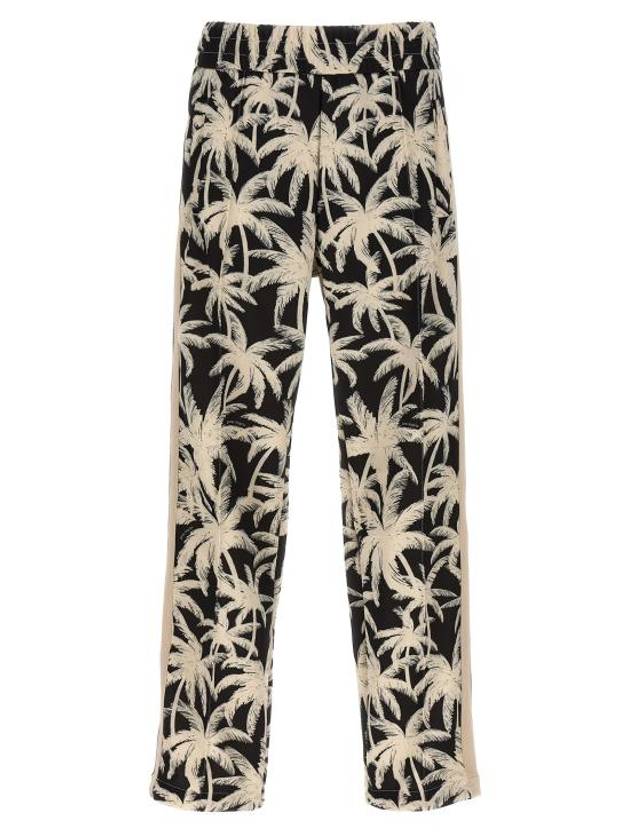 Straight Pants PMCJ020R24FAB00210031003 White Black - PALM ANGELS - BALAAN 1