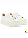 Leather Low Top Sneakers White - JIL SANDER - BALAAN 2