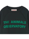 Kids Logo Sweatshirt Dark Green F24126 021BG - THE ANIMALS OBSERVATORY - BALAAN 4