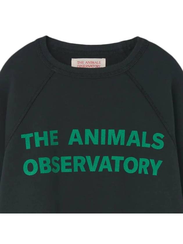 Kids Logo Sweatshirt Dark Green F24126 021BG - THE ANIMALS OBSERVATORY - BALAAN 4