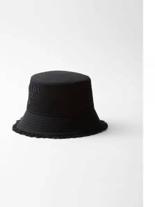 Drill Bucket Hat Black - PRADA - BALAAN 2