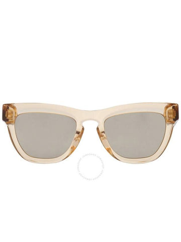 Burberry Light Brown Mirrored Gold Square Ladies Sunglasses BE4415U 40635A 52 - BURBERRY - BALAAN 1