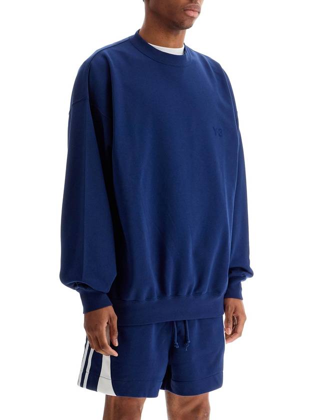 blue cotton crewneck sweatshirt for men - Y-3 - BALAAN 2