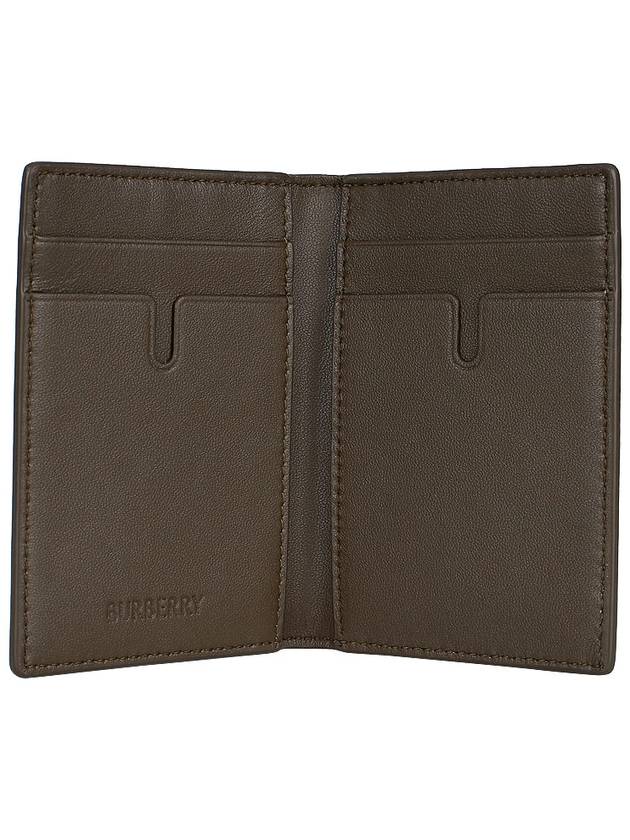 Check Pattern Two-Fold Card Wallet Beige - BURBERRY - BALAAN 6