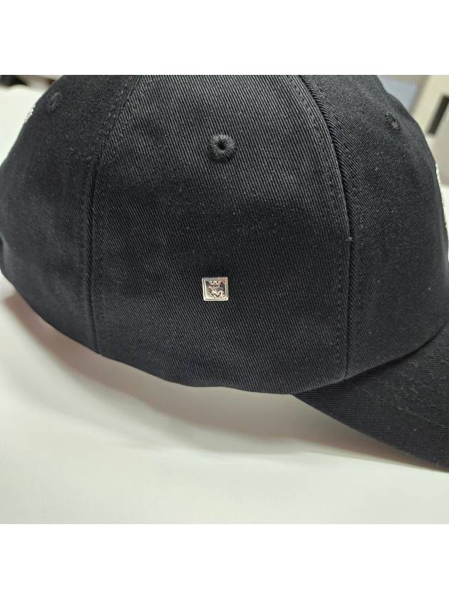 Embroidered Logo Cotton Ball Cap Black - WOOYOUNGMI - BALAAN 5