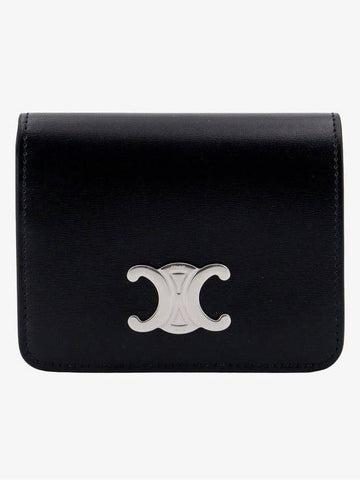 Leather Wallet WITH FRONTAL Triumph Logo 10K623DPV38DI B0651334775 - CELINE - BALAAN 1