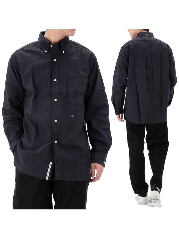 Button Down Wind Shirt SUGF350E DARK NAVY - NANAMICA - BALAAN 1