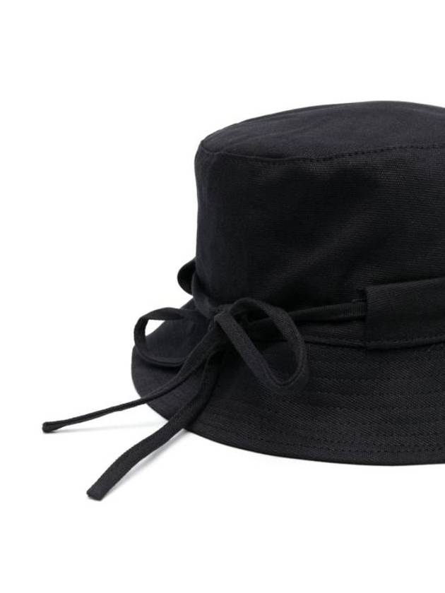 Le Bob Gadjo Bucket Hat Black - JACQUEMUS - BALAAN 3