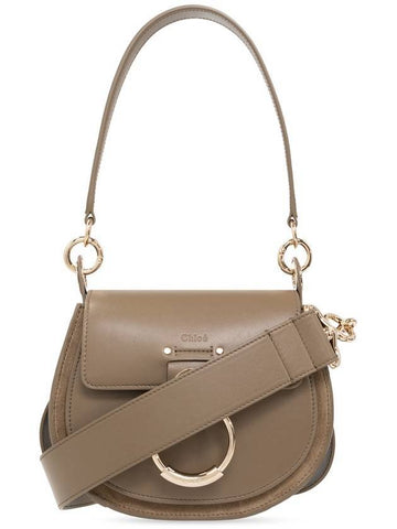 Tess Small Shoulder Bag Deep Khaki - CHLOE - BALAAN 1