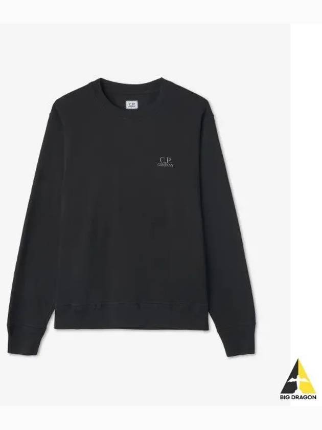 Logo Print Sweatshirt Black - CP COMPANY - BALAAN 2