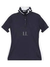 Women's PIP Short Sleeve Polo Shirt Navy - J.LINDEBERG - BALAAN 2