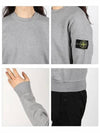 Wappen Patch Crew Neck Sweatshirt Grey - STONE ISLAND - BALAAN 4