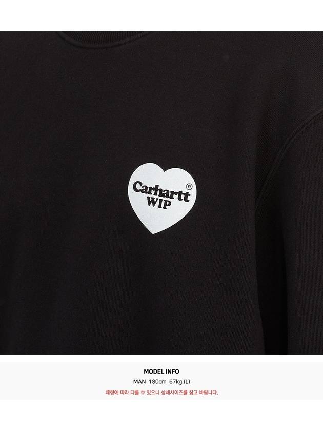 Heart Bandana Sweatshirt Black - CARHARTT WIP - BALAAN 7