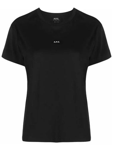 Women's Jade Logo Short Sleeve T-Shirt Black - A.P.C. - BALAAN 1