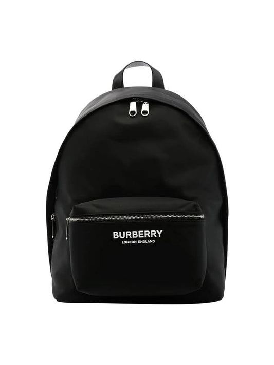 Logo Print Nylon Backpack Black - BURBERRY - BALAAN 1