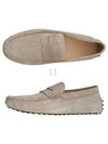 Men's Suede Gommino Driving Shoes Beige - TOD'S - BALAAN 2