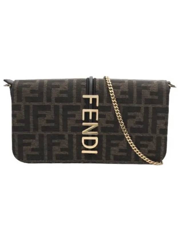 Graffiti leather women s long wallet - FENDI - BALAAN 1