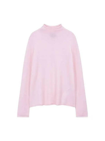 Women s Rolling Hem Cashmere Blend Knit Pink 270648 - EMPORIO ARMANI - BALAAN 1