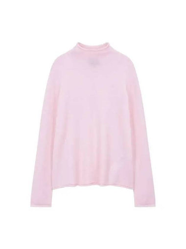 Women s Rolling Hem Cashmere Blend Knit Pink 270648 - EMPORIO ARMANI - BALAAN 1