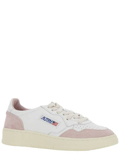 'Medalist' White Low Top Sneakers With Logo Detail In Leather And Suede Woman - AUTRY - BALAAN 2