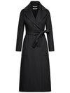 Paolore Virgin Wool Single Coat Black - MAX MARA - BALAAN 2