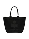 Small Yenky Logo Tote Bag Black - ISABEL MARANT - BALAAN 1