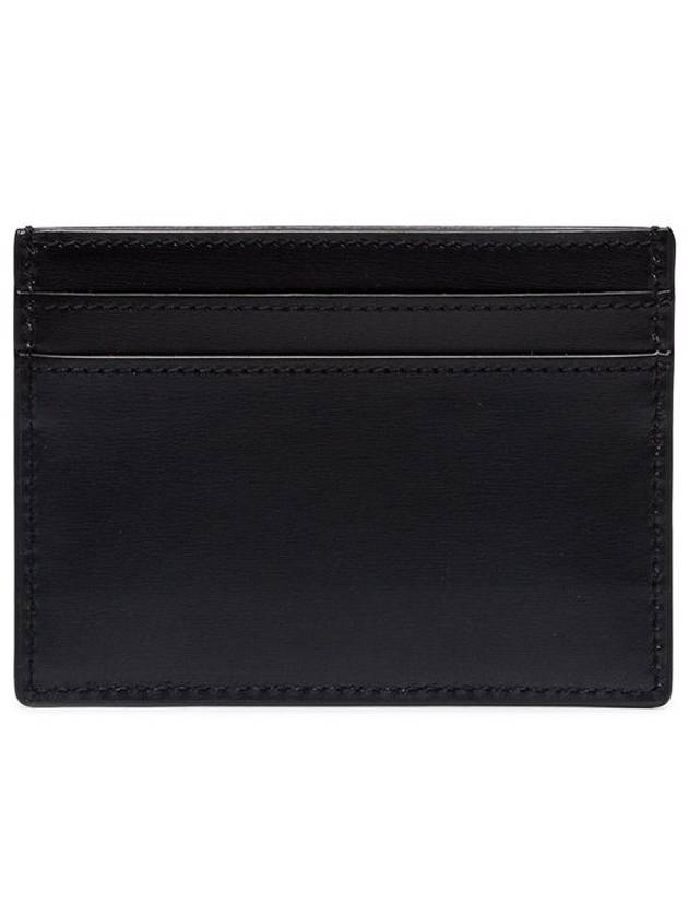 Monogram Card Case in Smooth Leather Black - SAINT LAURENT - BALAAN 3