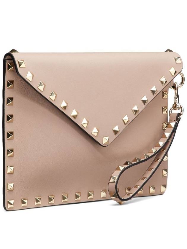 VALENTINO ROCKSTUD MEDIUM FLAT POUCH - VALENTINO - BALAAN 4