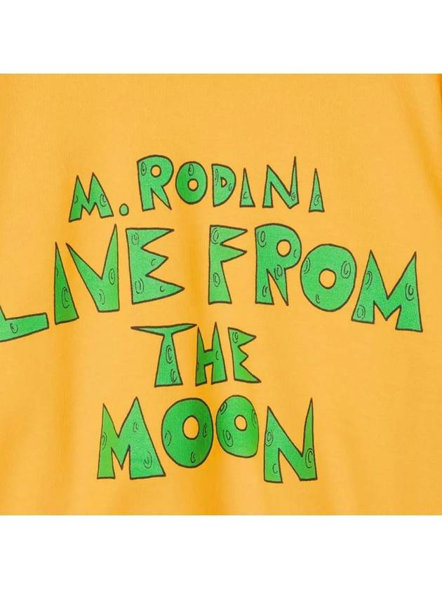 Kids Logo Printing Sweatshirt Yellow 2212013 423 - MINI RODINI - BALAAN 4