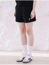 Woman Hank Logo Shorts Black - MACASITE - BALAAN 3