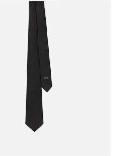 Cannage Silk Tie Black - DIOR - BALAAN 2