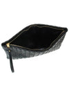 Intrecciato Large Clutch Bag Black - BOTTEGA VENETA - BALAAN 5