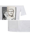 case plaster print short sleeve t-shirt white - NEIL BARRETT - BALAAN.