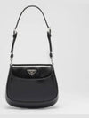 Cleo Brushed Leather Mini Shoulder Bag Black - PRADA - BALAAN 2