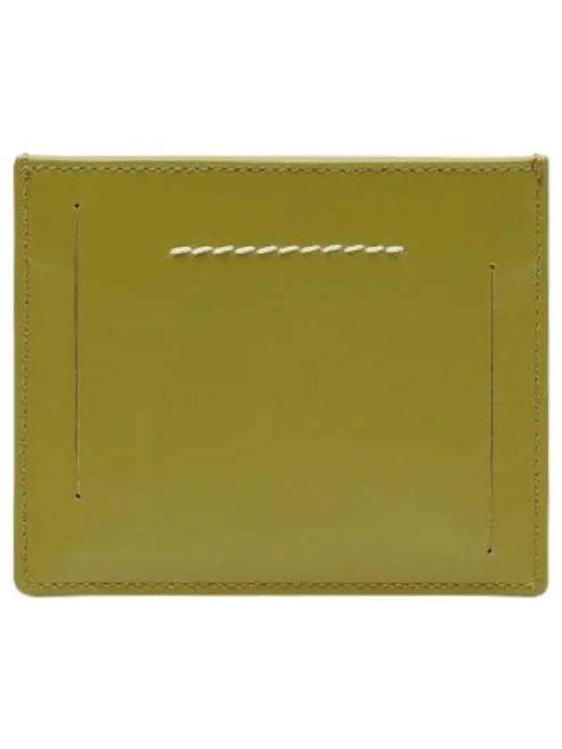 MM6 Logo Card Holder Green Glow Wallet - MAISON MARGIELA - BALAAN 1