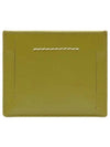 Stitched Leather Card Wallet Green - MAISON MARGIELA - BALAAN 2