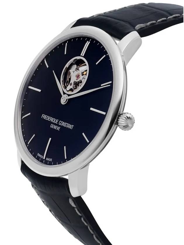 Slimline Heartbeat Automatic Watch Silver Navy - FREDERIQUE CONSTANT - BALAAN 3