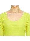 Merino Wool Knit Top Green - GANNI - BALAAN 7