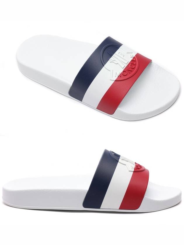 Jeanne Tri Color Slippers White - MONCLER - BALAAN 2