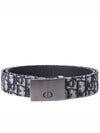 Oblique Jacquard Belt Black Beige - DIOR - BALAAN 2