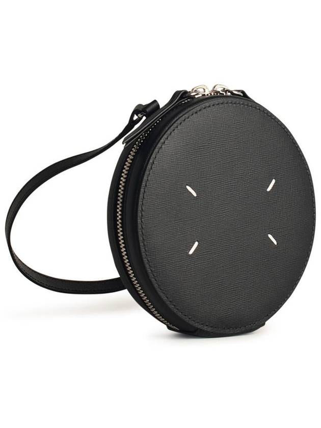 Micro Circle Leather Cross Bag Black - MAISON MARGIELA - BALAAN 3