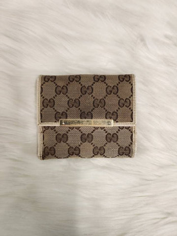 Daol Beomeo Branch GG Supreme Jacquard Half Wallet 112664 Condition B - GUCCI - BALAAN 1