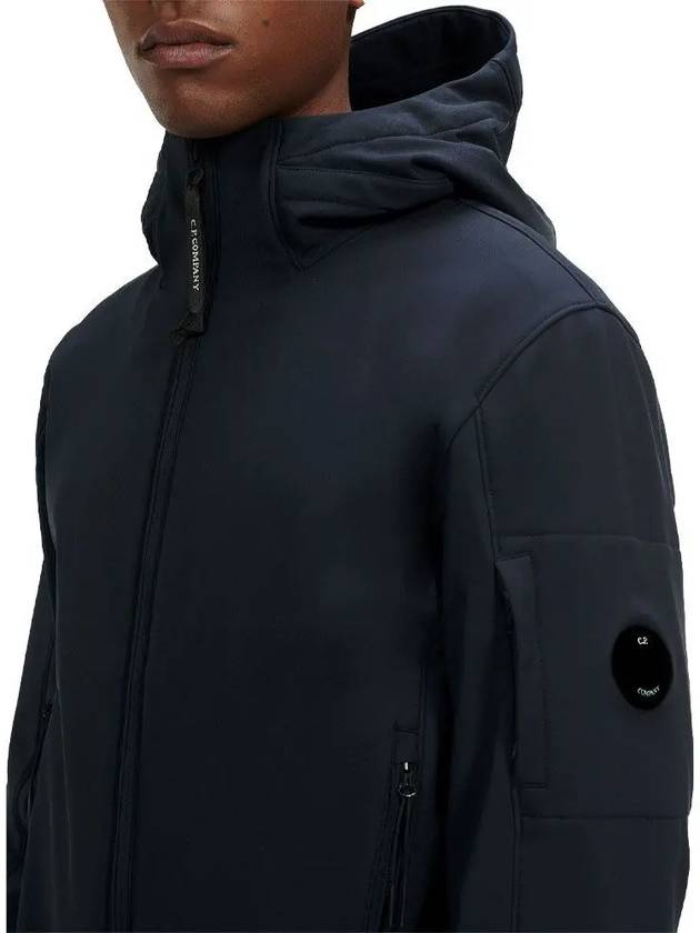 Lens Wappen Patch Zip Up Hoodie Navy - CP COMPANY - BALAAN 7