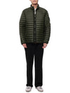 Men's Wappen Patch Padded Jacket Khaki - STONE ISLAND - BALAAN 4