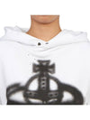 Spray ORB Logo Print Hoodie White - VIVIENNE WESTWOOD - BALAAN 6