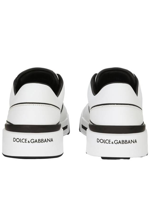 New Rome DG Logo Calfskin Low Top Sneakers White - DOLCE&GABBANA - BALAAN 4