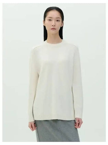 Women s Cashmere Karenia Crew Neck Pullover Ivory Domestic Product - THEORY - BALAAN 1