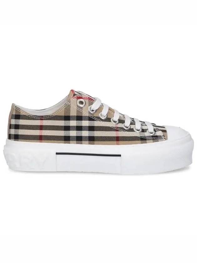 Vintage Check Cotton Sneakers Archive Beige - BURBERRY - BALAAN 5