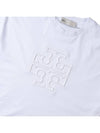 23 ss Embossed Logo T-Shirt 147413100 B0040209200 - TORY BURCH - BALAAN.